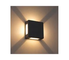 Brilagi - LED Lauko sieninis šviestuvas QUADRAY LED/6W/230V antracito spalvos IP54