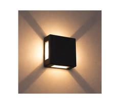 Brilagi - LED lauko sieninis šviestuvas QUADRAY LED/6W/230V juodas IP54