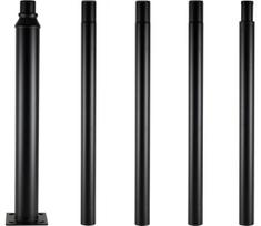 Brilagi - metalinis strypas lauko apšvietimo stulpui, 5 m, skersmuo 58 mm, juodas
