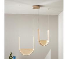 Ondaluce - LED dimeriuojama pakabinama liustra ant laido LOTUS LED/55W/230V auksinė