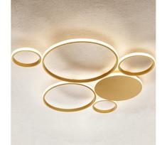 Ondaluce - dimeriuojamas LED lubinis šviestuvas POIS LED/68W/230V, auksinis
