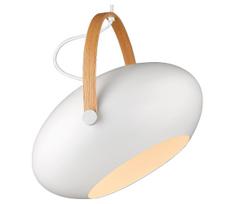 Halo Design 734375 - Pakabinamas šviestuvas ant laido DC 1xE27/40W/230V ø 40 cm balta/ąžuolas