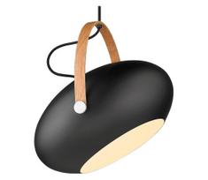 Halo Design 734382 - Pakabinamas šviestuvas su laidu DC 1xE27/40W/230V skersmuo 40 cm juoda/ąžuolas