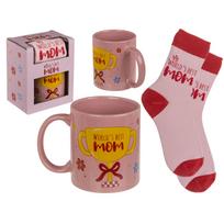 Puodelio ir kojinių rinkinys "World's Best Mom!"