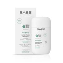 BABÉ MINERAL SUPER FLUID mineralinis fluidas nuo saulės SPF50, 50ml