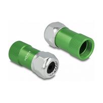 Delock Kabelverschraubung 6,4 mm mit Zugentlastung und Biegeschutz, staub- und wasserdichtes Gehäuse (IP67) aus Aluminium