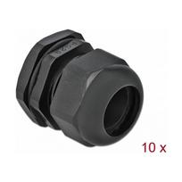 Delock Kabelverschraubung PG29 10 Stück schwarz
