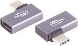 ShiverPeaks SHVP BS13-60001 - Adapter USB 4.0 C Stecker> Buchse 90° Winkel l/r - Adapter (BS13-60001)