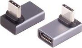 ShiverPeaks SHVP BS13-60002 - Adapter USB 4.0 C Stecker> Buchse 90° Winkel o/u - Adapter (BS13-60002)