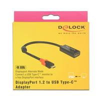 DELOCK DisplayPort Adapter fur einen USB Type-C Monitor 4K 60 Hz