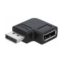 DELOCK DisplayPort 1.4 Adapter Stecker zu Buchse 90 links gewinkelt 8K 60 Hz