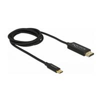 DELOCK USB Kabel Type-C zu HDMI DP Alt Mode 4K 60Hz 1m koaxial