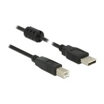 DELOCK Kabel USB 2.0 Typ-A Stecker > USB 2.0 Typ-B Stecker 1.5 m schwarz