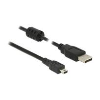 DELOCK Kabel USB 2.0 Typ-A Stecker > USB 2.0 Mini-B Stecker 2.0 m schwarz
