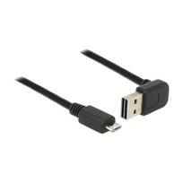 DELOCK Kabel EASY-USB 2.0 Typ-A Stecker gewinkelt oben / unten > USB 2.0 Typ Micro-B Stecker 5 m