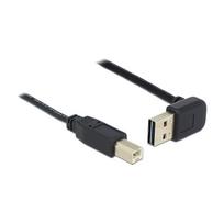 DELOCK Kabel EASY-USB 2.0 Typ-A Stecker gewinkelt oben / unten > USB 2.0 Typ-B Stecker 5 m