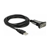 DELOCK Adapter USB 2.0 Typ-A zu 1 x Seriell RS-232 DB9 4 m