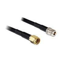 DELOCK HF RP-SMA Stecker > N Buchse 3m LMR195 low loss