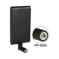 DELOCK Antenne WLAN RP-SMA 802.11 ac/a/h/b/g/n 7.5 - 10 dBi direktional Gelenk schwarz