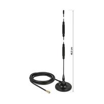 DELOCK GSM Antenna SMA plug 7 dBi fixed omnidirectional with magnetic base and connection cable RG-58. 3 m outdoor black