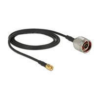 DELOCK Antennenkabel N Stecker > RP-SMA Stecker CFD200 1.0m low loss