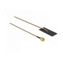 DELOCK WLAN 802.11 ac/ax/a/h/b/g/n Antenne SMA Stecker 0.5-1.2dBi RG-178 1m PCB intern Klebemontage