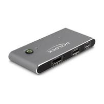 DELOCK USB-C KVM Switch zu DisplayPort 8K 30 Hz mit USB 2.0