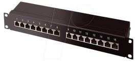 SHIVERPEAKS SHVP 75068 - Patchpanel, 48,30cm (19), 16-Port, Cat.6a (BS75068)