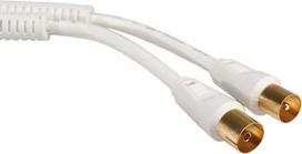Antennenkabel >100dB, ST/BU mit Ferrite, weiss, 5,0m (11.09.4573)