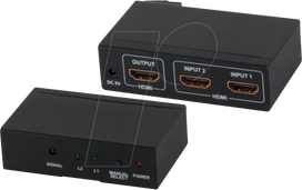 SHIVERPEAKS SHVP 05-02002 - HDMI Switch, 2x HDMI Buchse auf HDMI Buchse, 4K2K, 3D (SP05-02002)