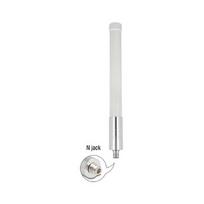 Delock 4G / WiFi 2,4 GHz Antenne N Buchse 3 dBi 33,3 cm omnidirektional starr Wand- und Mastmontage outdoor weiß