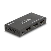 HDMI Splitter 1 x HDMI in zu 2 x HDMI out 4K 60 Hz mit Downscaler