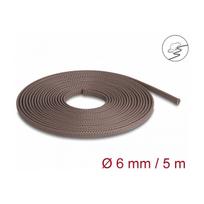 Geflechtschlauch nagerfest dehnbar 5 m x 6 mm braun