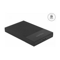 Delock Externes Gehäuse für 2.5? SATA HDD / SSD mit SuperSpeed USB Typ Micro-B Buchse - werkzeugfrei