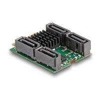 Konverter M.2 Key B+M Stecker zu 4 x SATA Stecker mit RAID und HyperDuo
