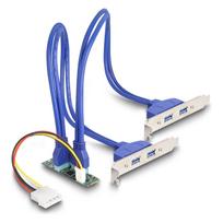 Konverter M.2 Key B+M Stecker zu 4 x USB 5Gbps Typ-A Buchse mit 50 cm Kabel