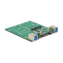 Konverter SATA / USB 3.1 Typ-B Buchse > M.2 / mSATA Slot