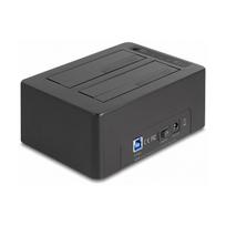 USB Dual Dockingstation für 2 x SATA HDD / SSD mit Klon Funktion und Card Reader + zusätzlichem USB Port