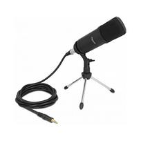 Professionelles Computer Podcasting Mikrofon mit XLR Anschluss und 3 Pin Klinkenstecker + Adapterkabel für Smartphone und Tablet