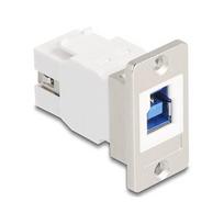 Panel Mount USB 5Gbps Typ-B Buchse zu USB Typ-A Buchse konisch