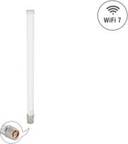 Delock WiFi 7 Antenne N Stecker 4.5 - 6.6 dBi 32 cm omnidirektional starr outdoor (81455)