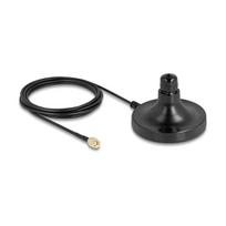 Delock Magnetischer Antennen Standfuß 1 x N Buchse zu 1 x RP-SMA Stecker ULA100 3 m outdoor schwarz