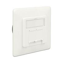 Netzwerk Anschlussdose Unterputz 2 Port RJ45 Cat.6A LSA