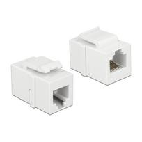 Keystone Modul RJ12 Buchse > RJ12 Buchse Cat.3 weiß