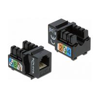 Keystone Modul RJ12 Buchse > LSA Cat.3 UTP schwarz