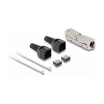 RJ45 Verbinder LSA zu LSA mit Knickschutztülle Cat.6A werkzeugfrei