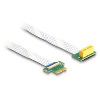 Riser Karte PCI Express x1 Stecker zu x1 Slot 90° gewinkelt mit FPC Kabel 15 cm