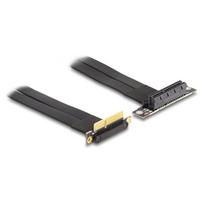 Riser Karte PCI Express x4 Stecker 90° gewinkelt zu x4 Slot 90° gewinkelt mit Kabel 60 cm