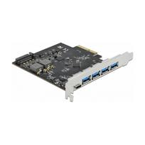 PCI Express x4 Karte zu 1 x USB Type-C™ + 4 x USB Typ-A - SuperSpeed USB 10Gbps