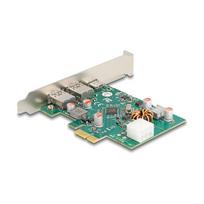 PCI Express x1 Karte zu 1 x extern USB Type-C™ Buchse PD 30 W + 2 x extern USB Typ-A Buchse USB 5Gbps